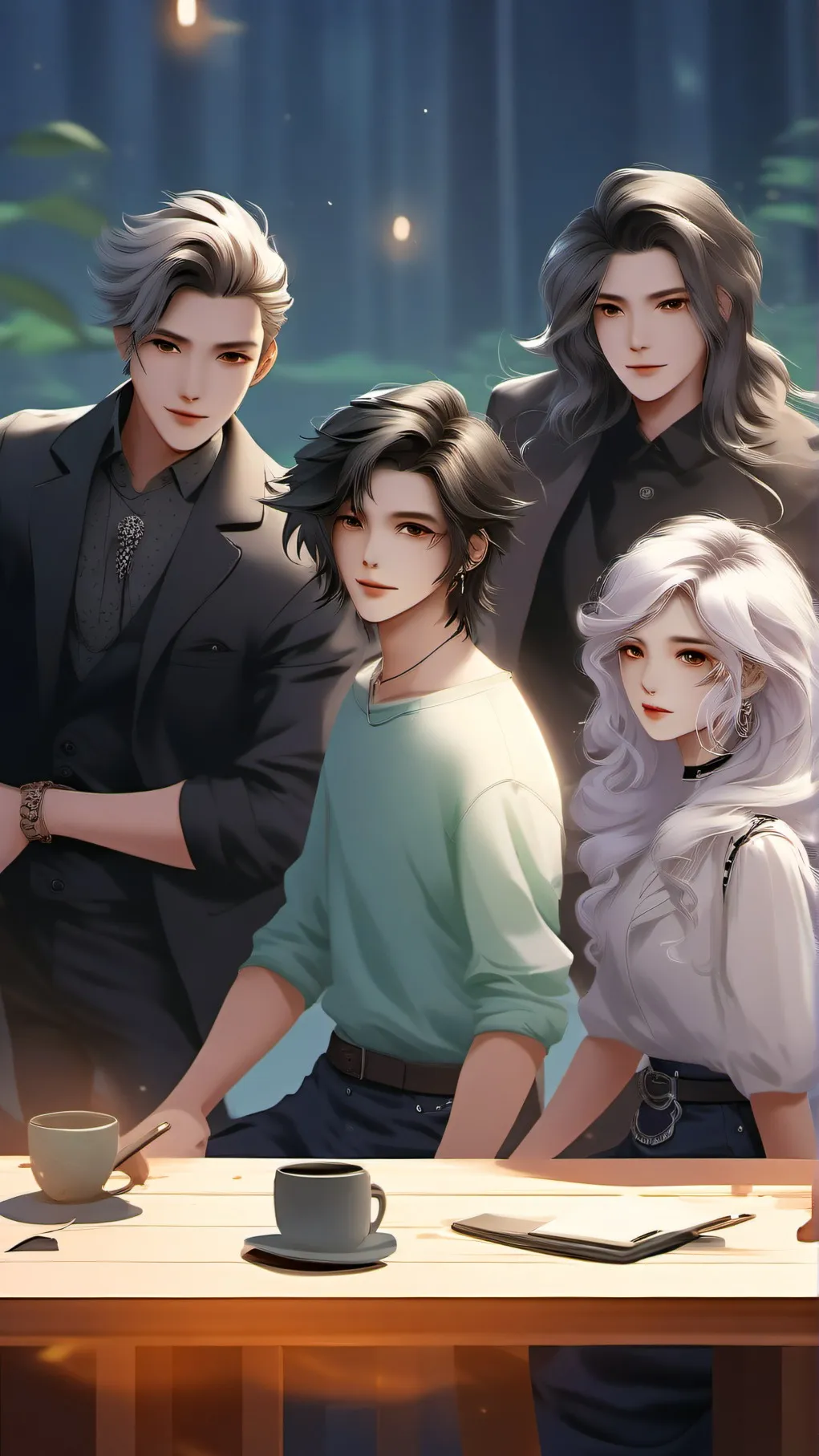 ai character: youtube chat background