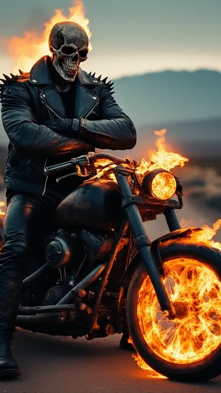 ai character: Skeleton  background