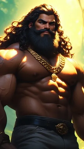 ai character: Jungle Giant background