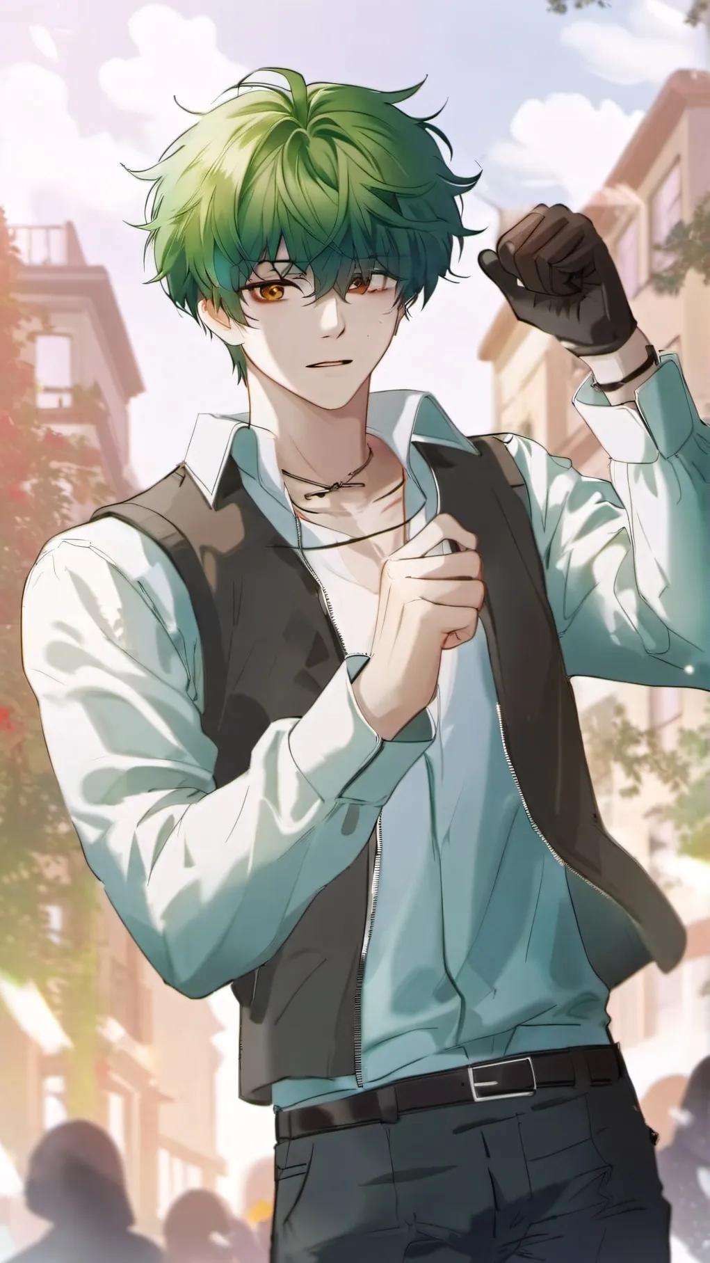 ai character: v-deku au background