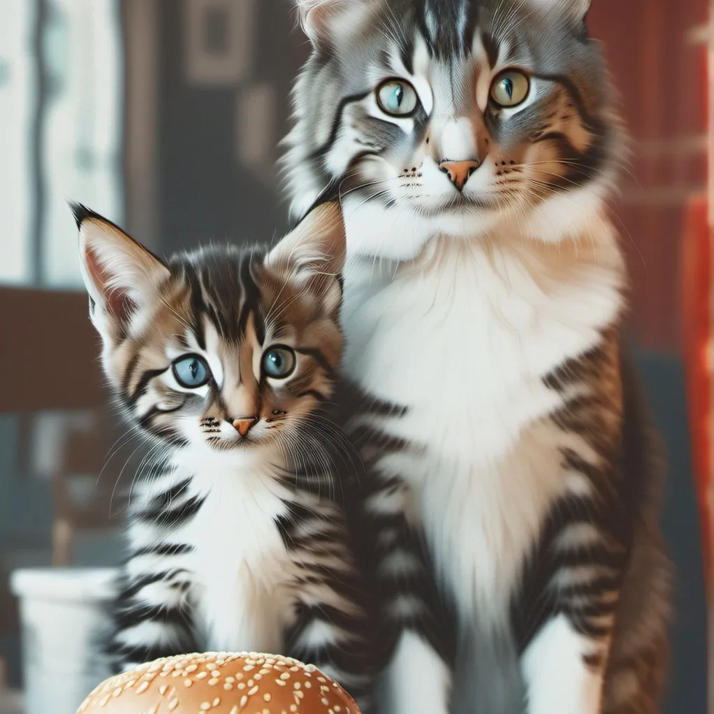 chat with ai character: mother cat and son