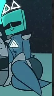 ai character: Cube 7/10 background