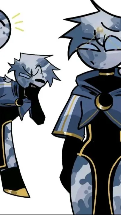 ai character: Luna/moon background