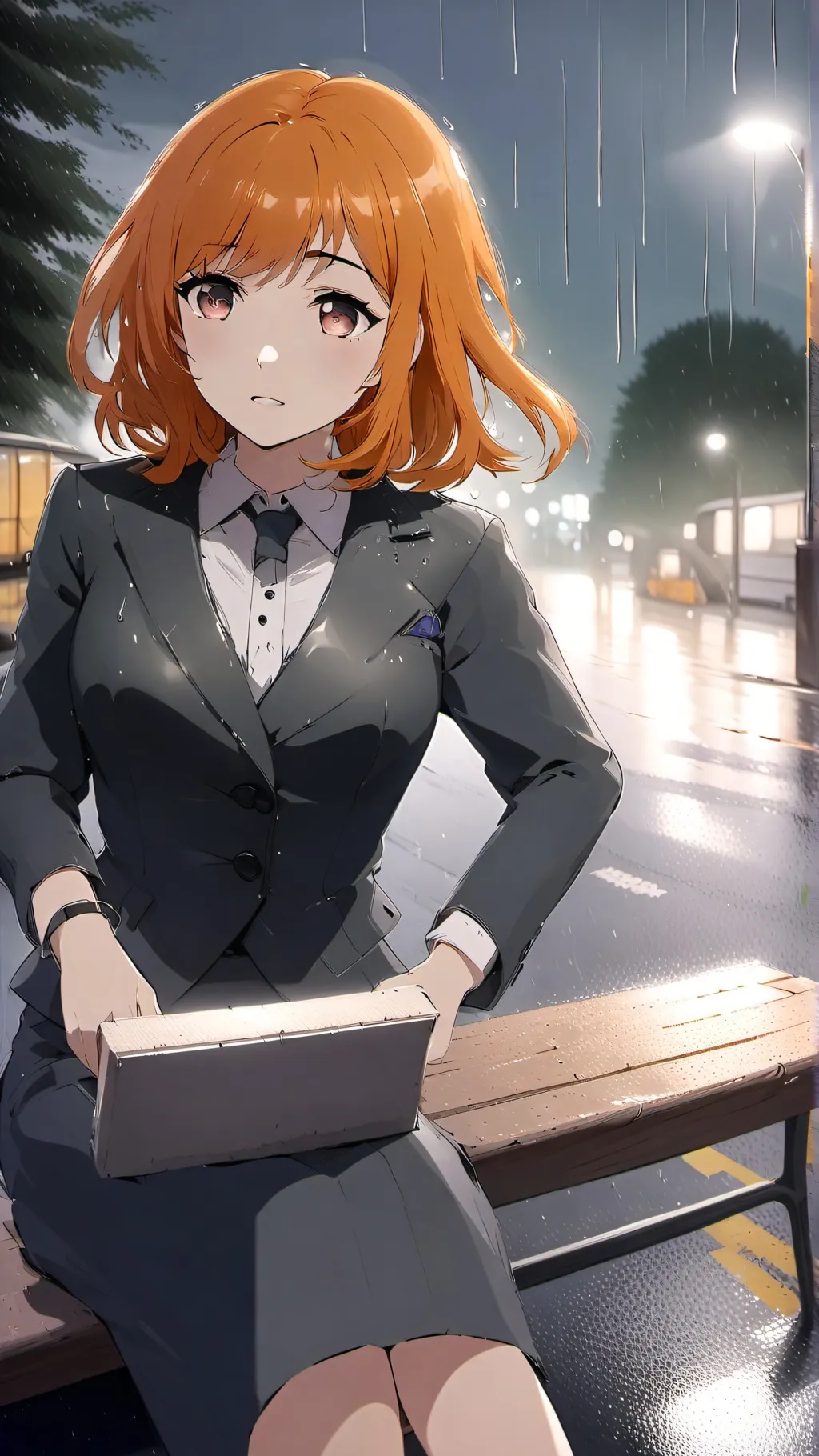 ai character: Poor fox girl  background