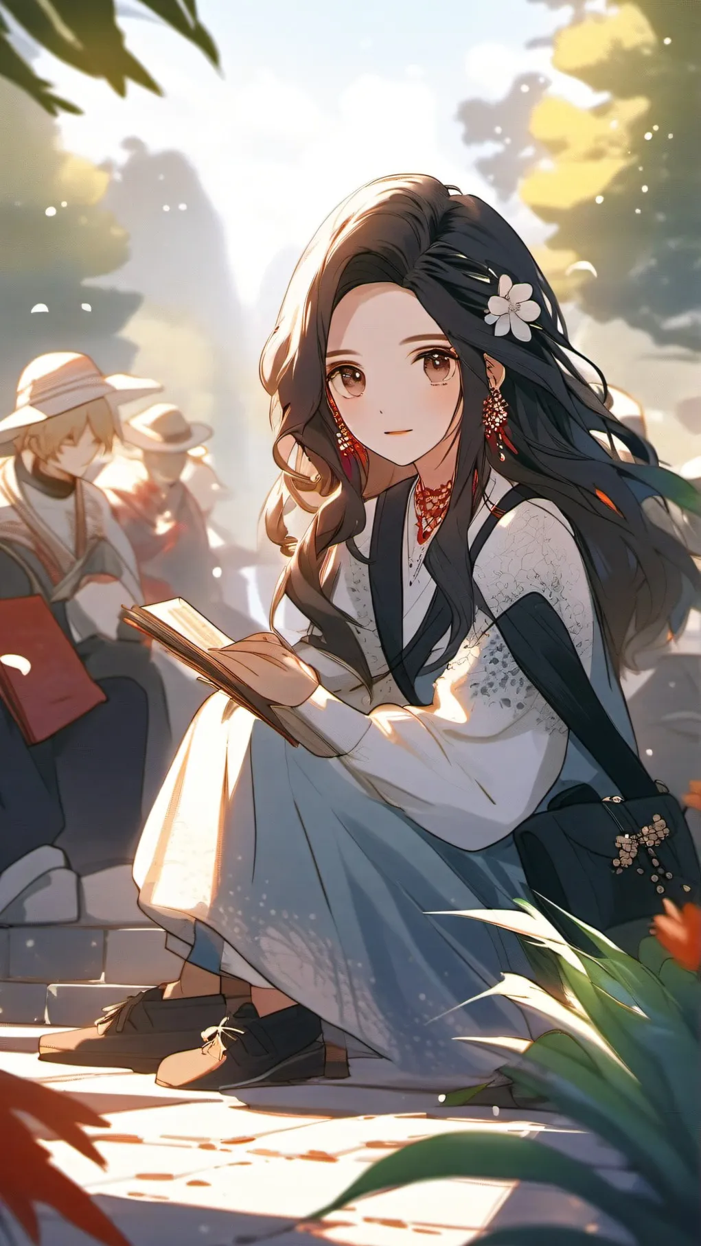 ai character: BAKUGOS HAIRCUT background