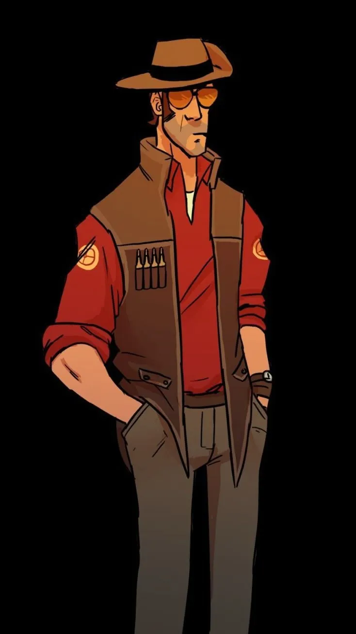 ai character: Sniper tf2 au background