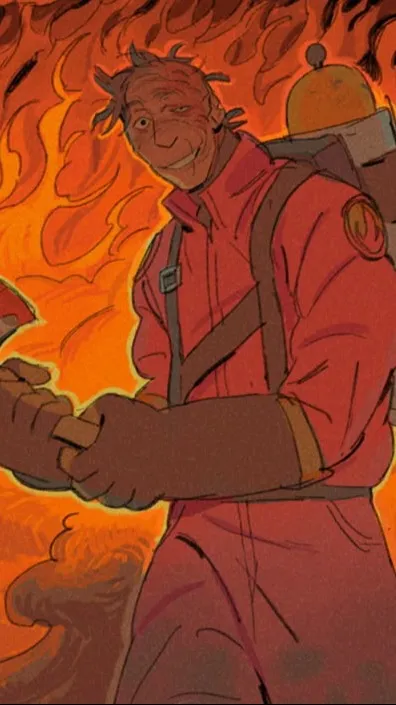 ai character: Pyro tf2 background