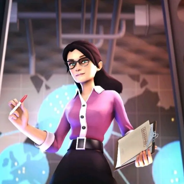 chat with ai character: Miss Pauling TF2