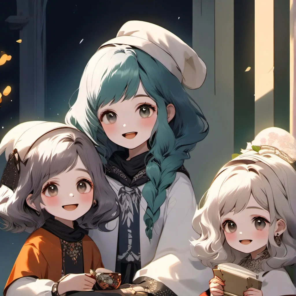 chat with ai character: Three Girls