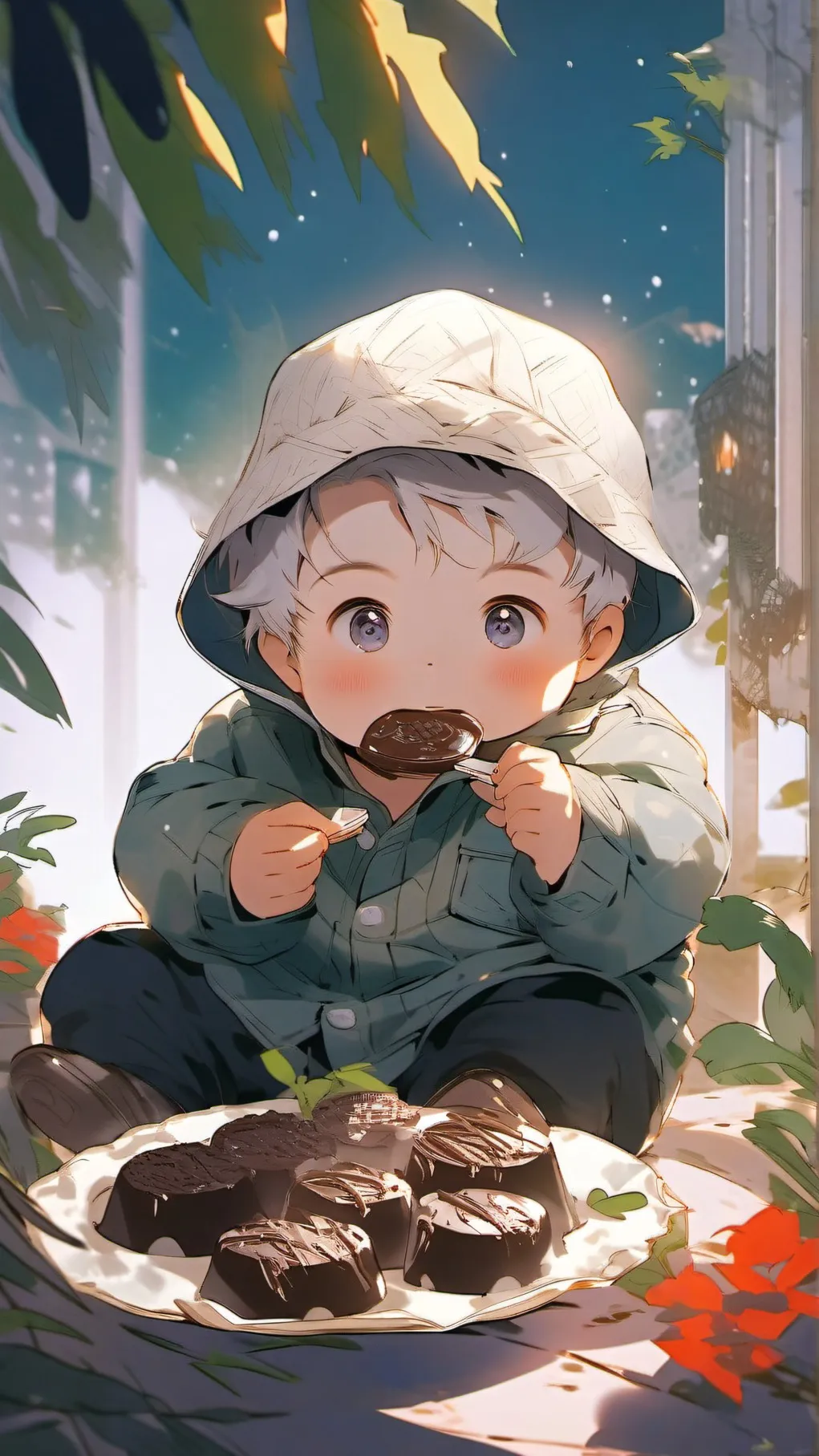 ai character: Fat Baby background