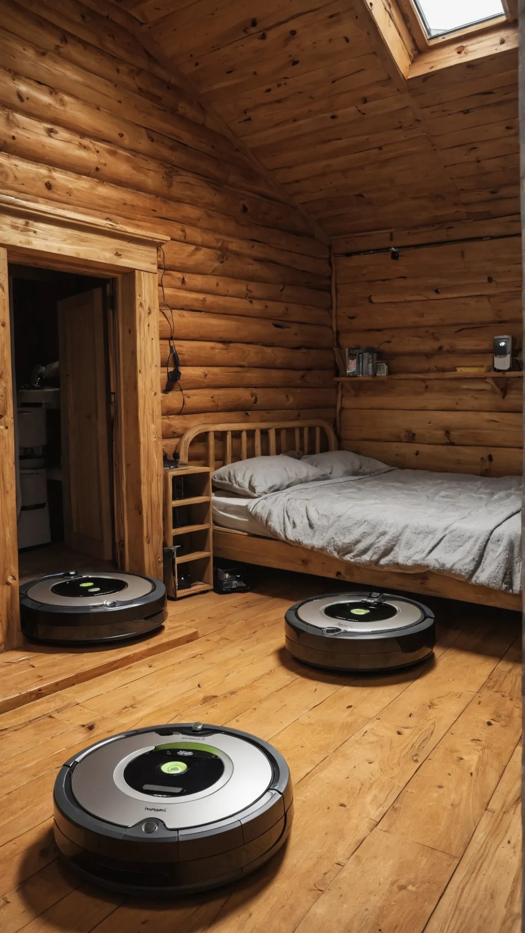 ai character: roomba colony background