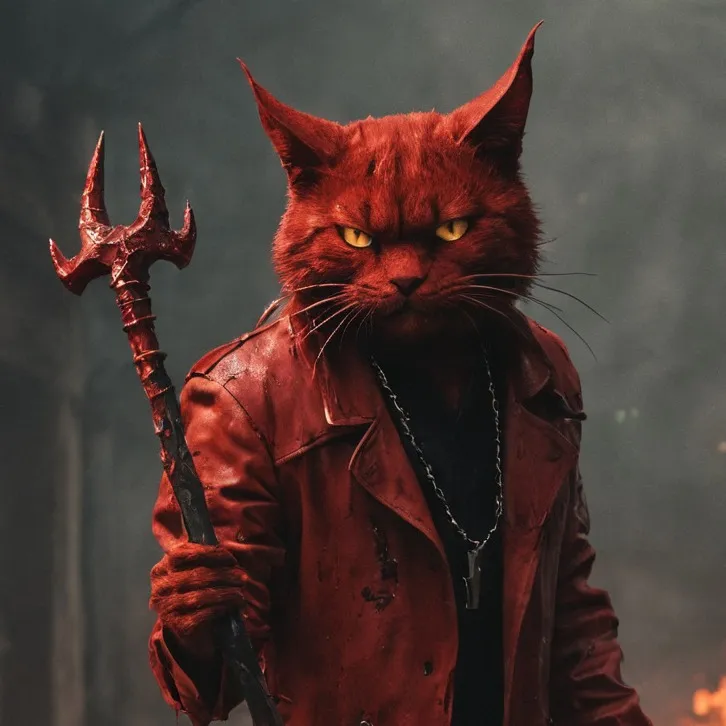 chat with ai character: DEVIL CAT