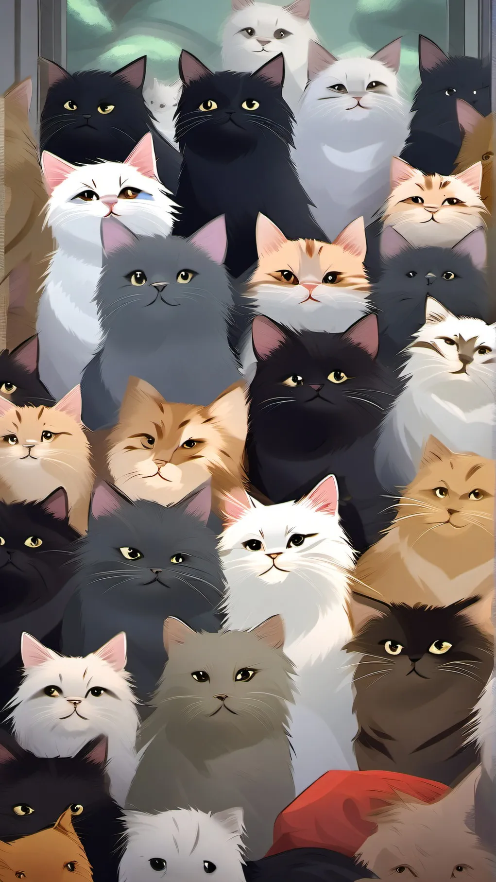 ai character: So much cats! background