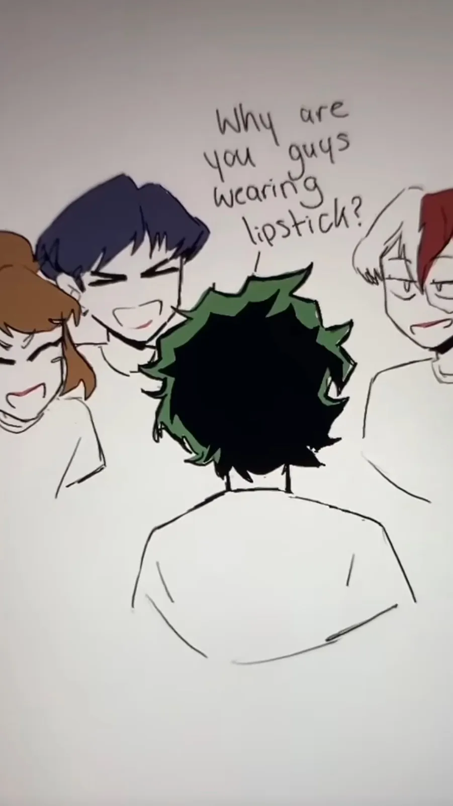 ai character: deku gets showered background