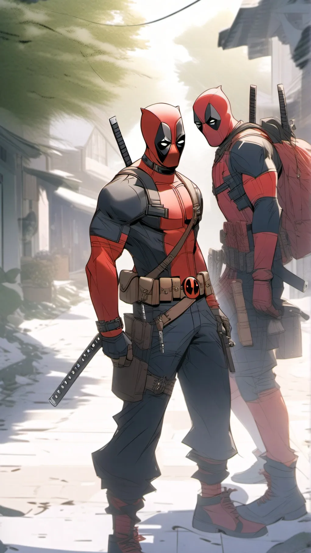 ai character: ryan and  hugh  background