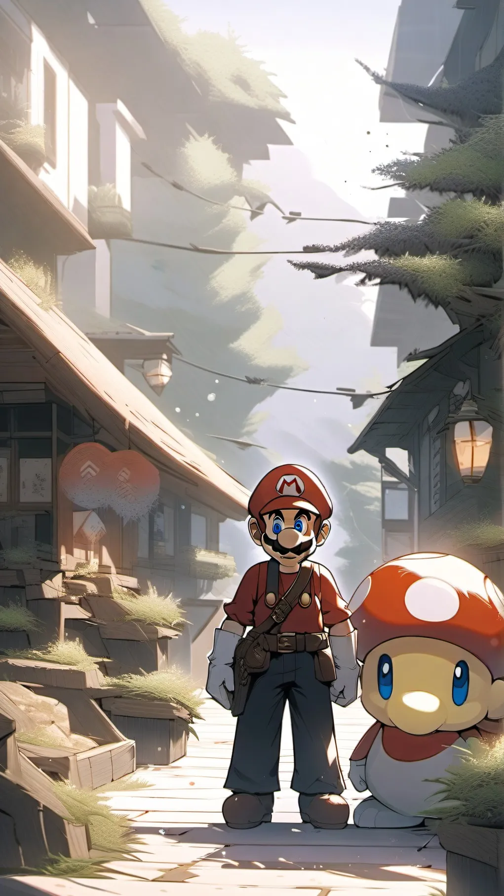 ai character: Mario background