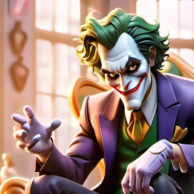 chat with ai character: Joker Batwheels 