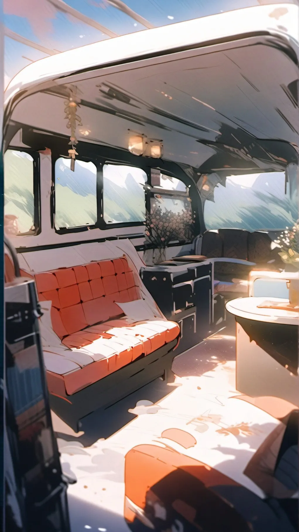 ai character: Lesbian road trip! background