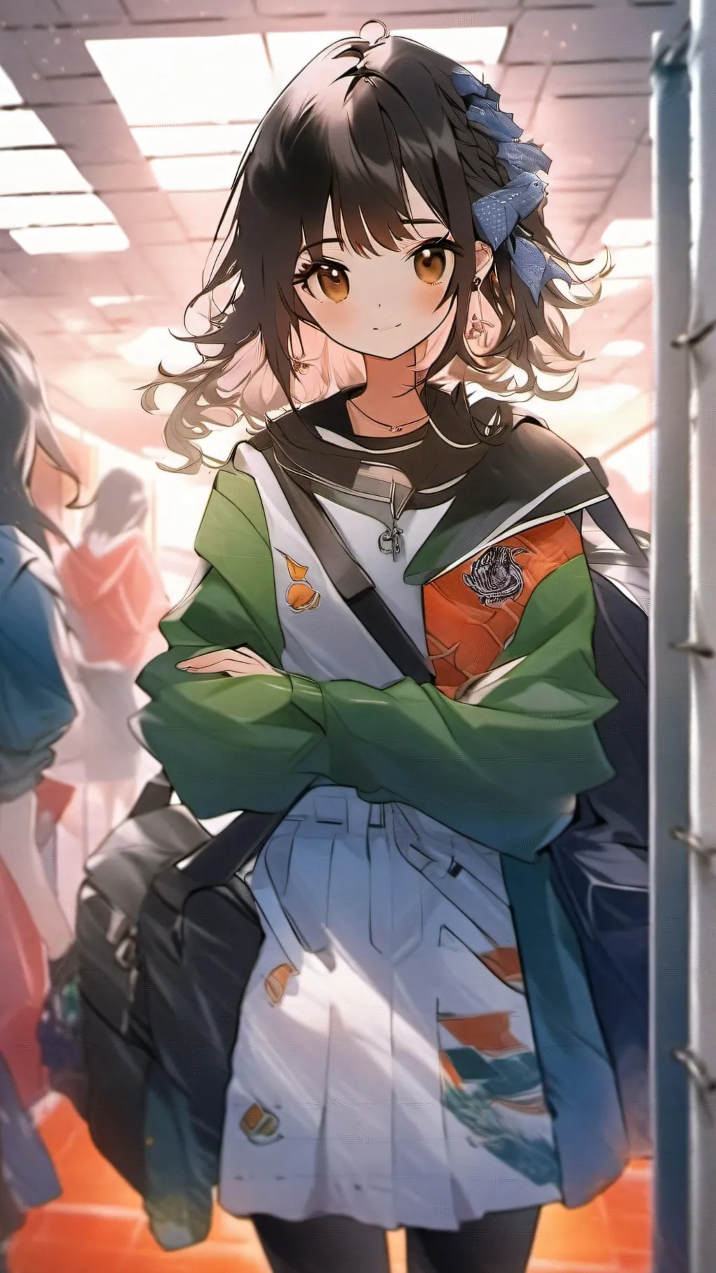 ai character: Highschool :3 background