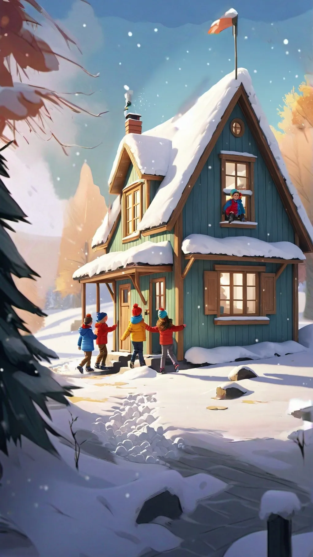 ai character: school lunaaaaaaaa background