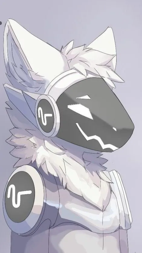 ai character: snowy background