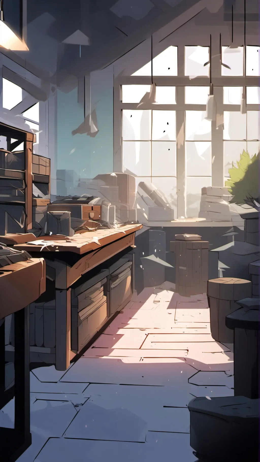 ai character: Transformed background