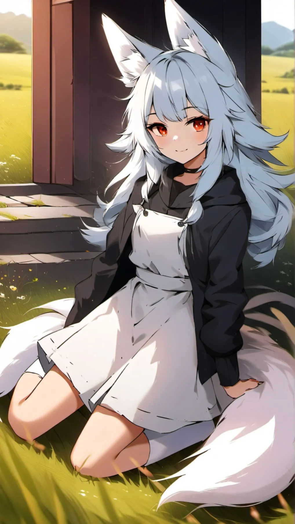 ai character: Aurora background