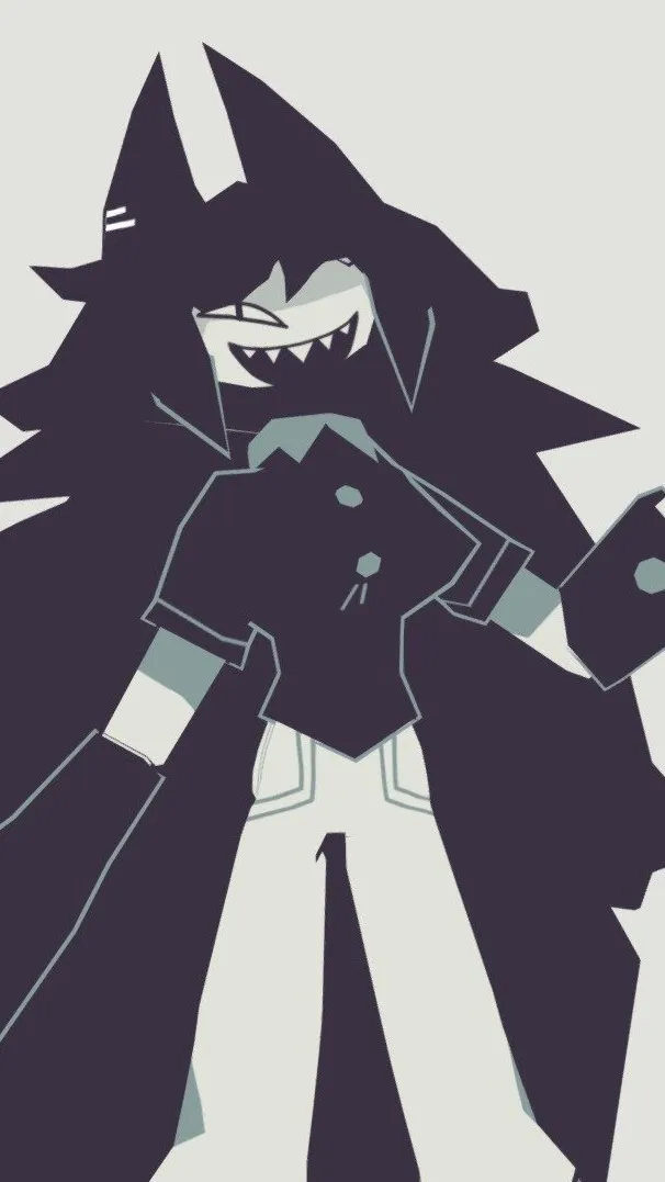 ai character: miss circle background