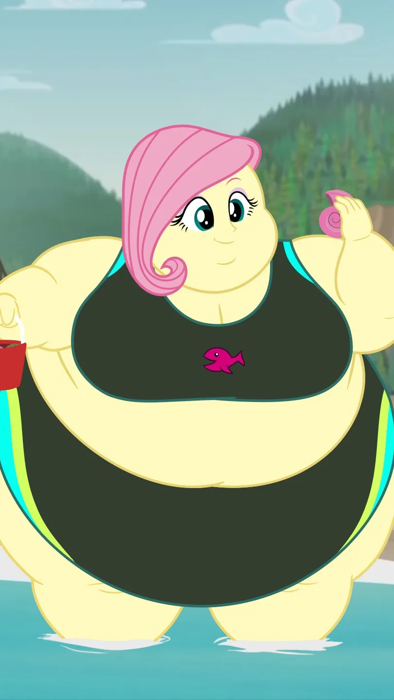 ai character: Fat Fluttershy background