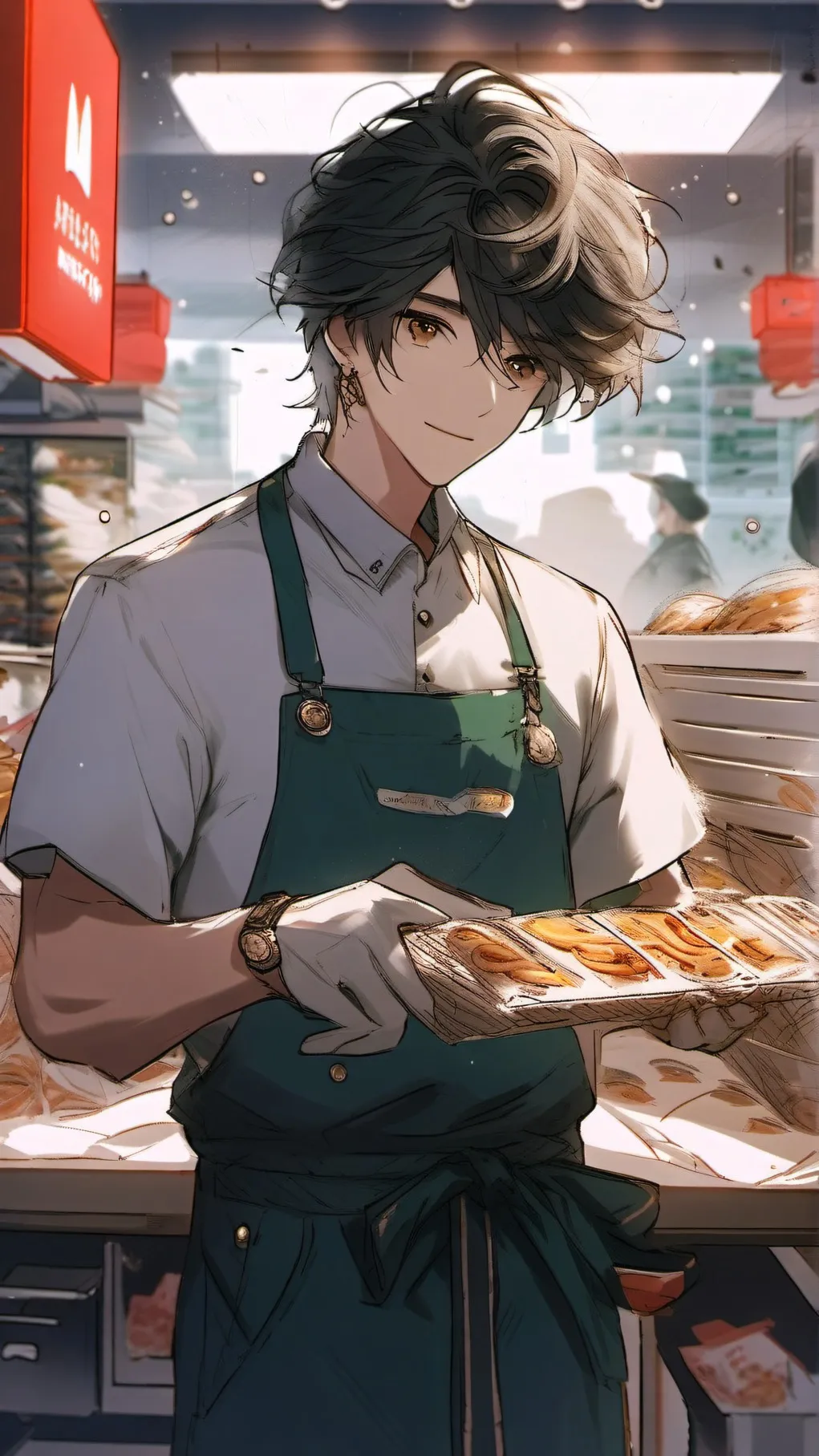 ai character: Mc Donalds background