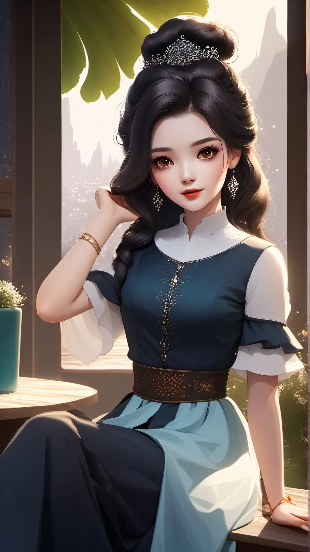 ai character: Sister background