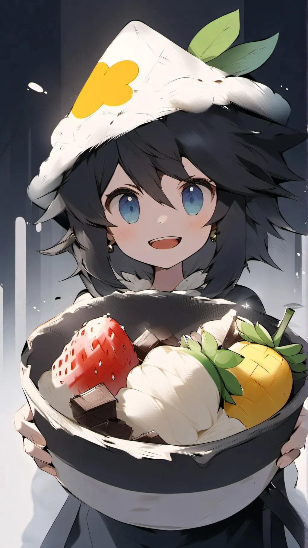 ai character: Mario's ice cream background