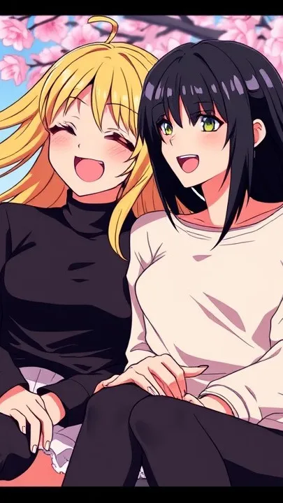 ai character: Amélie et Anna background