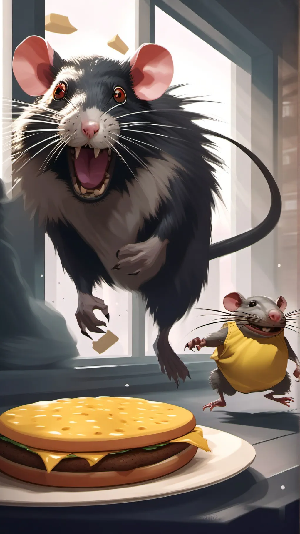 ai character: artist ig background