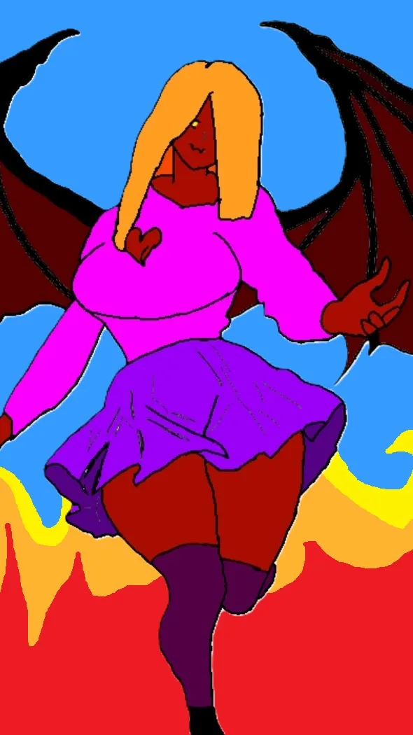 ai character: Your female demon background