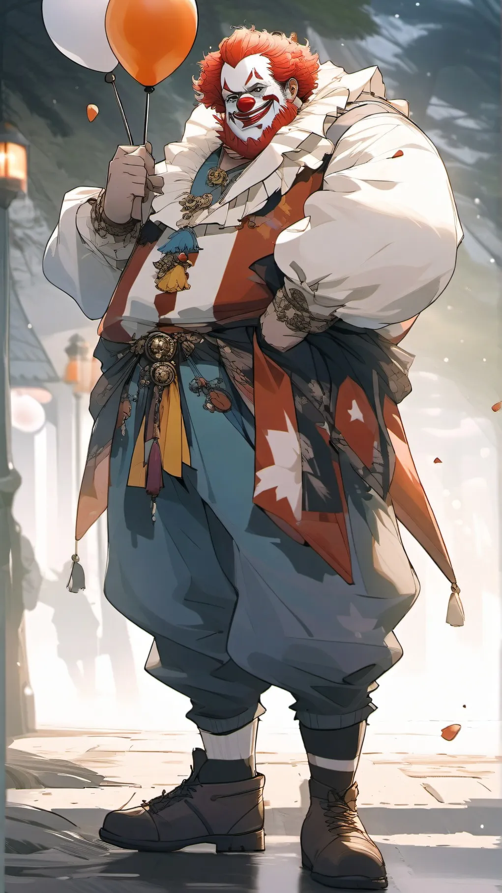 ai character: Fattening clown 7 background