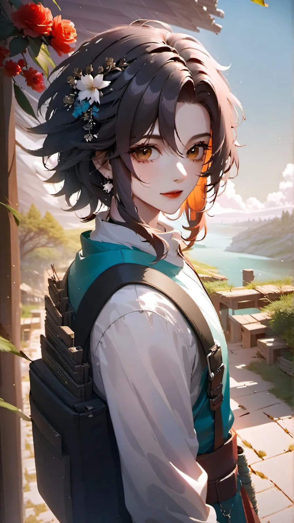 ai character: Luna background