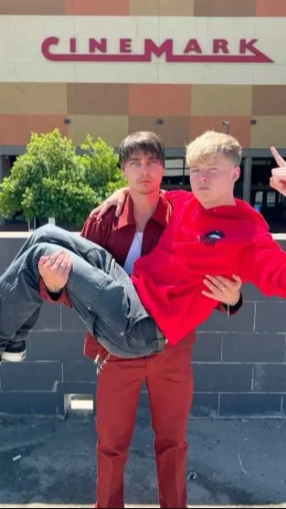 ai character: Sam and Colby  background