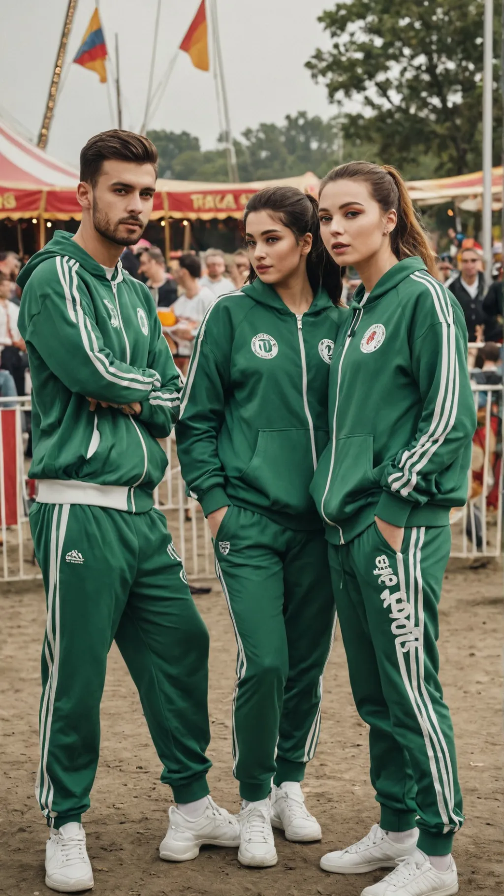 ai character: TADC x squid game background