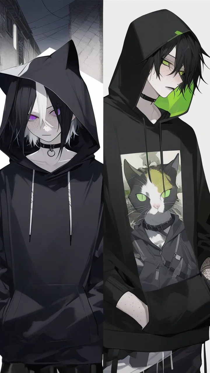 ai character: Justin and Kenzo background