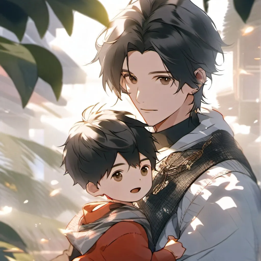 chat with ai character: mom and kid