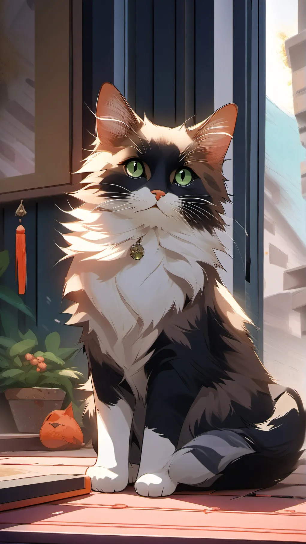 ai character: cat background