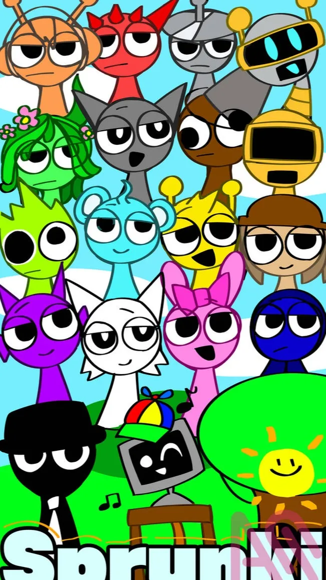 ai character: Sprunki background