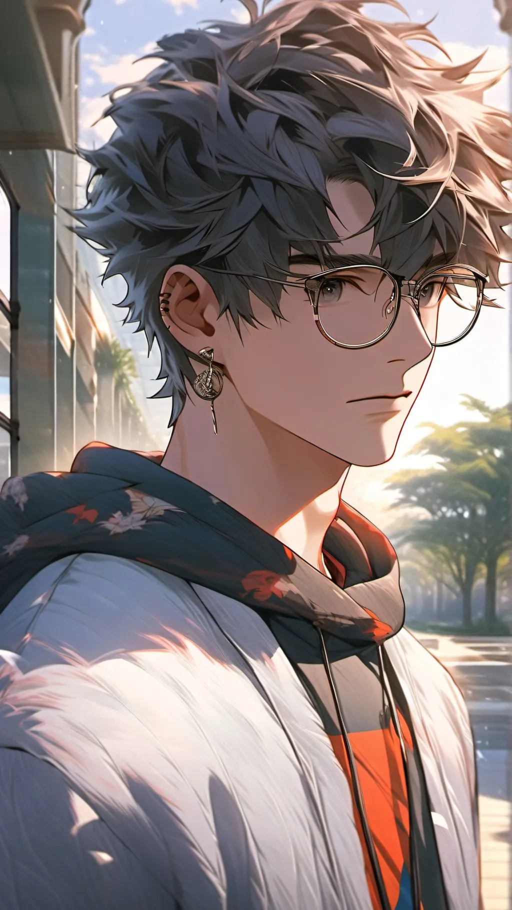 ai character: William Woodlands background