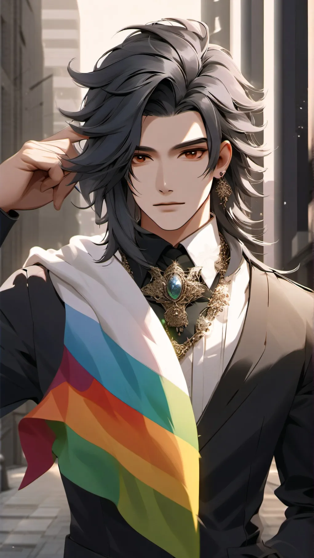 ai character: Homo step-Mother.. background