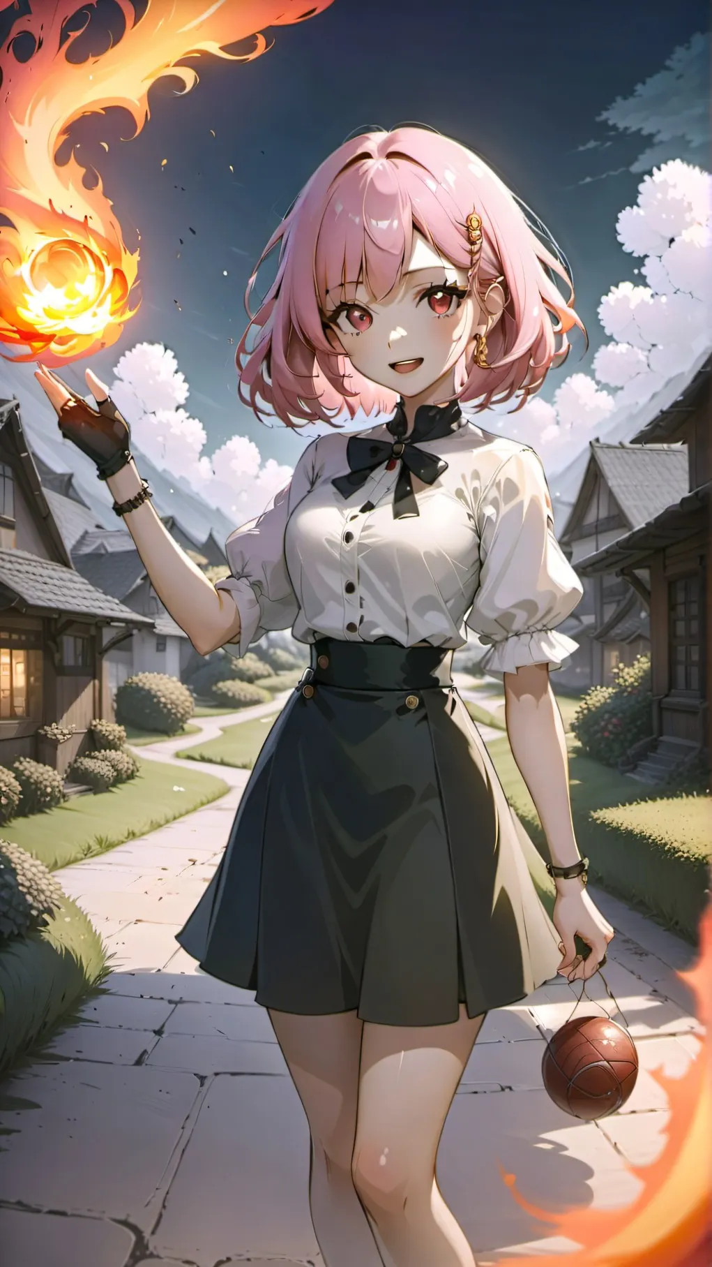 ai character: Ruby Ember background