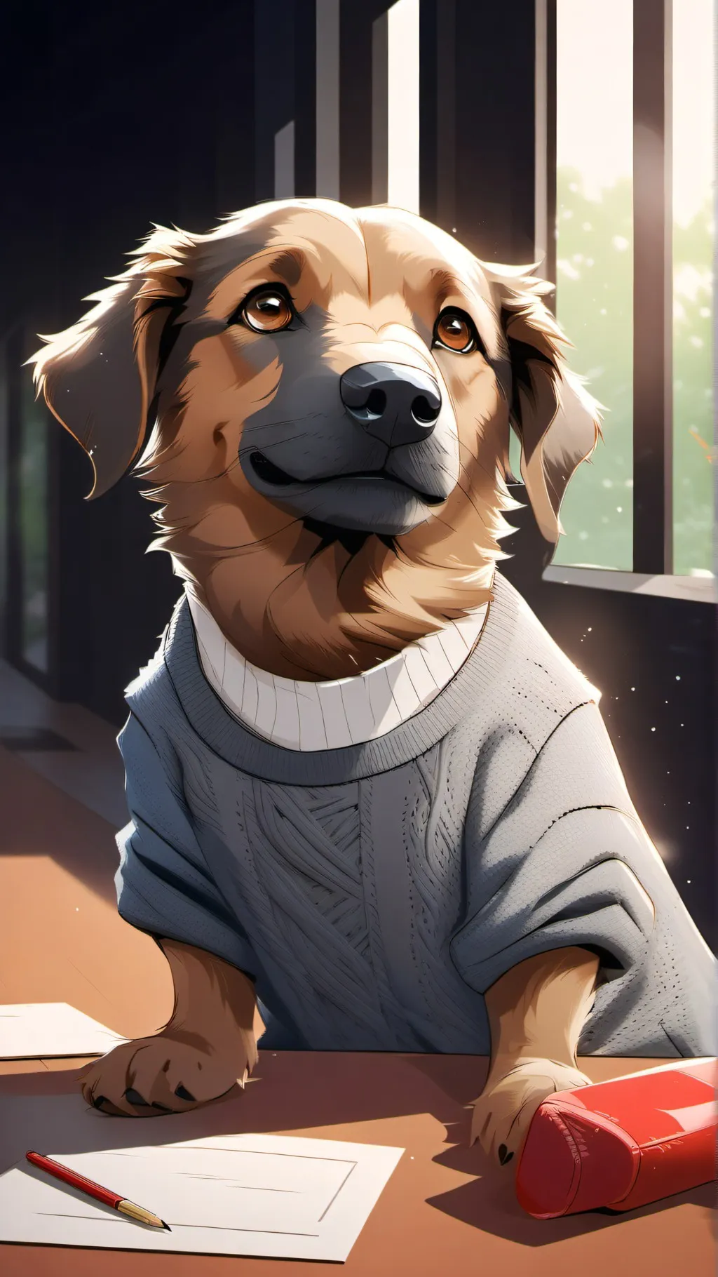 ai character: Chill Guy background