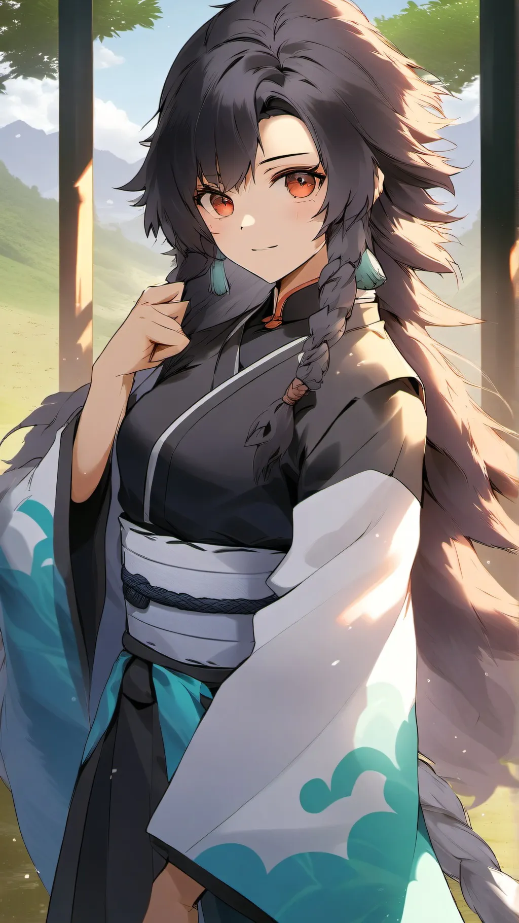 ai character: hashira x home background