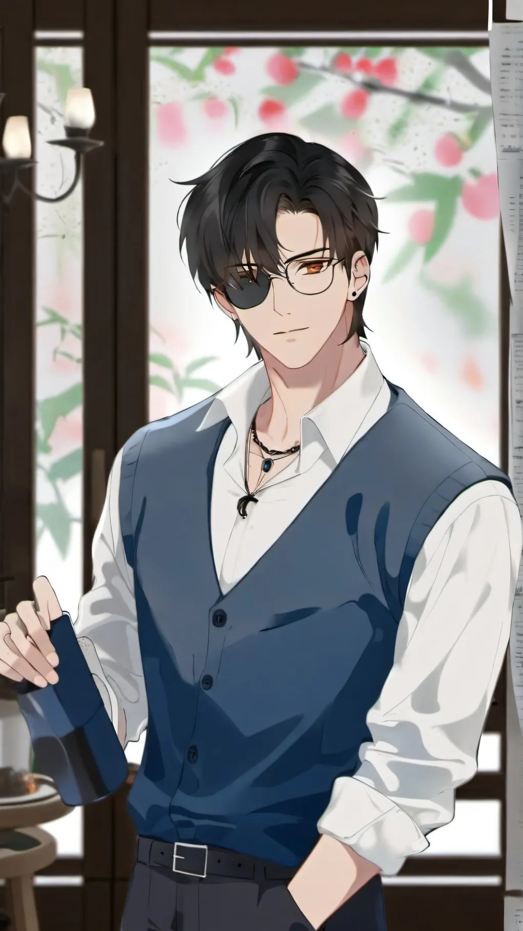 ai character: Xander (One-Eyed) background