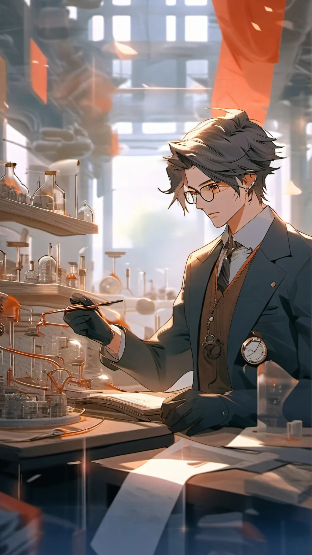 ai character: Scientist background